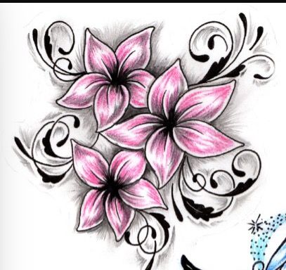 Lily Flower Tattoos, Sulaman Pita, Tattoos For Women Flowers, Flower Tattoo Shoulder, Tattoos Skull, Lily Tattoo, Tattoo Style Drawings, Butterfly Tattoo Designs, Rose Tattoo Design