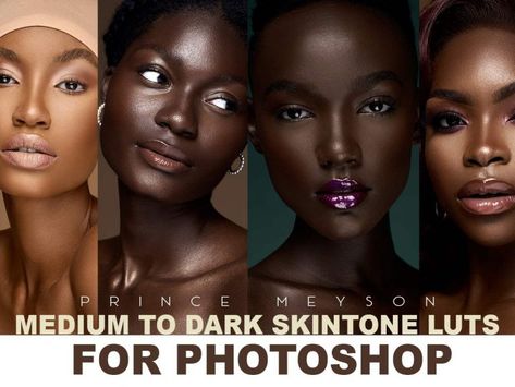 Prince Meyson – Skin Tone LUTs For Photoshop free download All Skin Tones Photoshoot, How To Render Dark Skin, How To Color Black Skin Digital, Photoshop Skin Tones, How To Change Skin Tone In Photoshop, Color Grading Photoshop, Free Photoshop Actions Download, Photoshop Actions Free Download, Melanin Skin