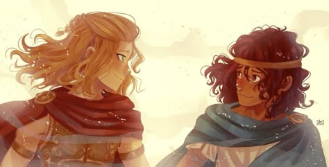 The Song Of Achilles Desktop Wallpaper, The Song Of Achilles Wallpaper Laptop, Greek Mythology Wallpaper Desktop, Patrochilles Art, Achilles X Patroclus, Achilles Art, Dabi Tattoo, Alessia Trunfio, Greece Illustration