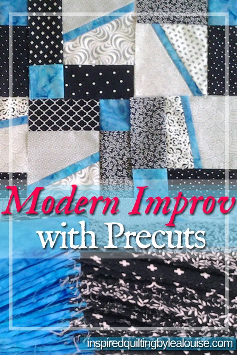 While this modern improv block is easy to sew, the high contrasting black and white fabrics stand out dramatically. With various geometric prints and graphics, each fabric has a huge contrast.  There’s no gray area here.  Just bold designs. #modernimprovquilting #easyimprovquilting #improvquiltingwithprecuts #black&whitequilt #improvquiltblocks #quiltinginspiration #quilts #quilting Black And White Quilts Patterns Ideas, Baby Quilts To Make, Improv Quilt, Low Volume Quilt, Charm Square Quilt, Quilt Blocks Easy, Improv Quilting, Black And White Quilts, Fat Quarter Quilt