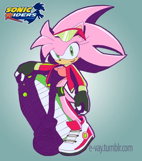 Sonic Boom Amy, Sonic Free Riders, Maria The Hedgehog, Sonic Riders, Hedgehog Drawing, Pencil Texture, Aurora Rose, Sonic Underground, Shadow Sonic