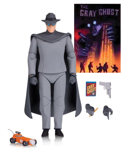 DC Collectibles October PREVIEWS Roundup - BTAS The Gray Ghost AF The Gray Ghost, Mystery Men, Gray Ghost, Batman Adventures, Manga Ideas, Batman Animated, Dc Figures, Batman Theme, Batman Stuff