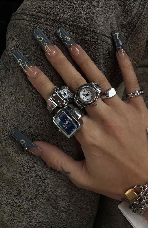 Piercing Nails, Finger Piercing, Gem Nails, Nail Jewelry, Jewelry Fashion Trends, Dope Jewelry, Bling Acrylic Nails, Jewelry Lookbook, Perfect Nails