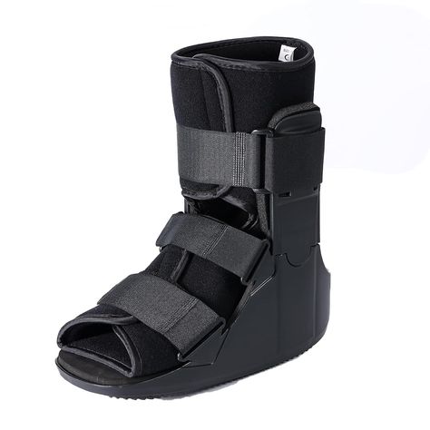 About this item 🚩 The walking boot is applied to foot/ankle stress fractures, ankle sprains, foot fractures, plantar fasciitis, soft tissue injuries, Achilles tendon ruptures, post-operative stabilization or injuries requiring immobilization of the foot. Provides mobility, protection and support for daily activities. Orthopedic Boots, Achilles Tendon Ruptures, Soft Tissue Injury, Broken Foot, Broken Ankle, Achilles Tendon, Foot Injury, Sprained Ankle, Gym Accessories