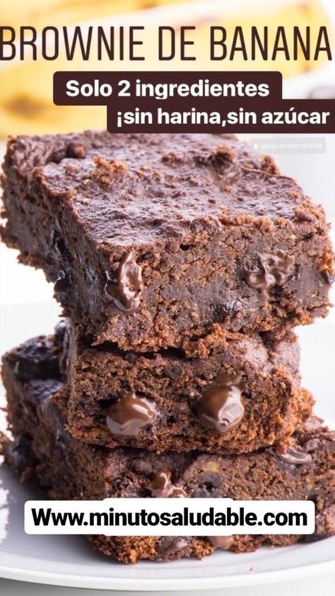 Irish Brownies, Brownie Vegan, Banana Brownies, Deli Food, Healthy Sweets, Brownie Recipes, Sweet Snacks, Vegan Desserts, Healthy Desserts