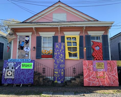 Pee-wee's Playhouse as a Yardi Gras home decoration!!! - Pee-wee's blog Peewees Playhouse, Playhouse Door, Gary Panter, Mobile Mardi Gras, Playhouse Decor, Pee Wee's Playhouse, Paul Reubens, Pee Wee Herman, Pee Wee