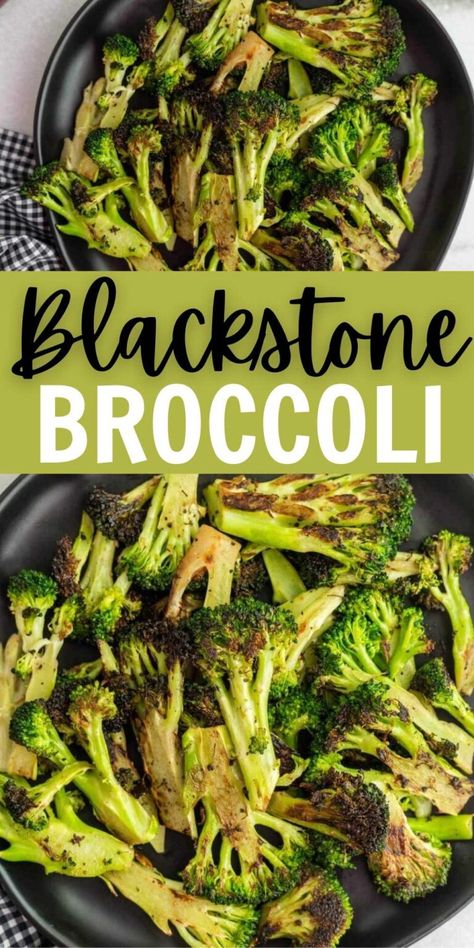 Blackstone Broccoli Recipe - grillonadime.com Gas Griddle Outdoor Recipes, Blackstone Broccoli, Keto Blackstone, Herb Pairings, Easy Grill Recipes, Griddle Ideas, Recipes For The Grill, Outdoor Griddle Recipes, Blackstone Cooking