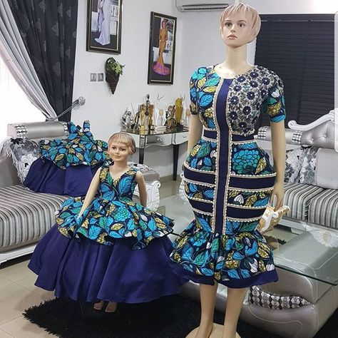 Gbam👊👊👊Fabulous, Classy ANKARA dress for my QUEEN and Princess...💋💋💋💋💋💋💋 #asoebibella  #ankarastyle Mum And Daughter, African Outfits, Ankara Gowns, African Dresses For Kids, Ankara Gown Styles, Latest Ankara Styles, African Fashion Ankara, Ankara Style, African Inspired Fashion