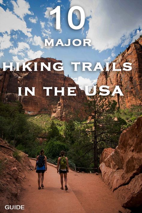 Read my top 10 guide on some of the major hiking trails in the US. #hiking #hikingtrail Hiking Locations, Hiking List, Hiking Usa, Hike Trail, Beginner Hiking, Hiking Ideas, Backpacking Essentials, Backpacking Trails, Hiking Training