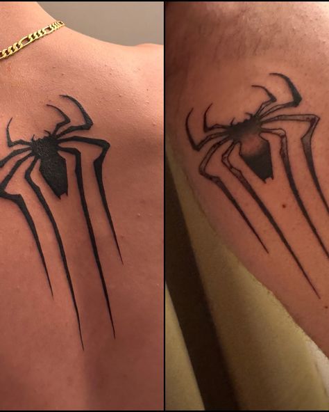 Been a bit behind on posting on this account recently, so no time like the present to start getting this caught up! A few weekends ago, at 43 years old, I got my first tattoo with my oldest, who was getting his first ink too and wanted us to get matching ones. He picked it out, and as a lifelong Spider-Man fan, I had zero issues with his choice! This tattoo is more than just ink. As he starts college this week, and turns 18 next month, this tattoo essentially marked the end of “his weekend... Matching Spider Man Tattoo, Spider Man Tattoo, Spiderman Tattoo, No Time Like The Present, The End Of An Era, Just Ink, End Of An Era, Spiderman Art, First Tattoo