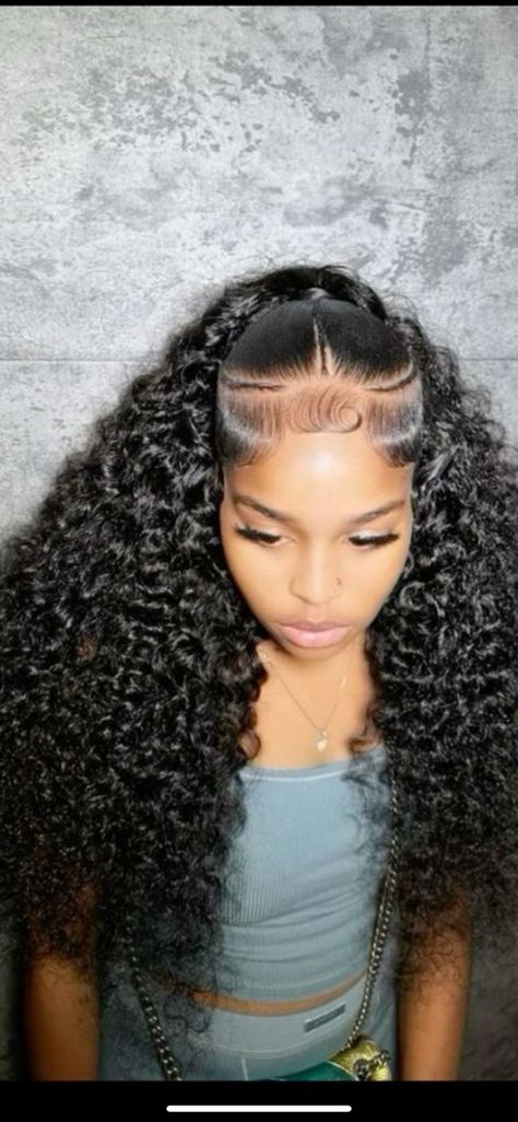 Rubberband Hairstyles Half Up Half Down, Half Up Half Down Hair Black Women Curly, Curly Half Up Half Down, Puffy Hair, Top Braid, Two Braids, Half Up Half Down Hair, Front Lace Wigs Human Hair, Half Up Hair