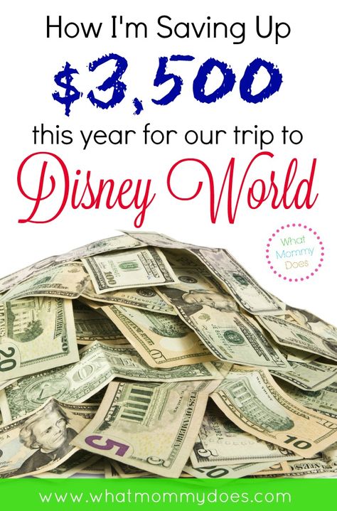 How I’m Saving Up $3,500 This Year For Our Trip to Disney World - Saving For Disney, Disney Budget, Disney Savings, Disney Surprise, Travel Disney, What Is Sleep, Frugal Wedding, Trip To Disney World, Disney Ideas