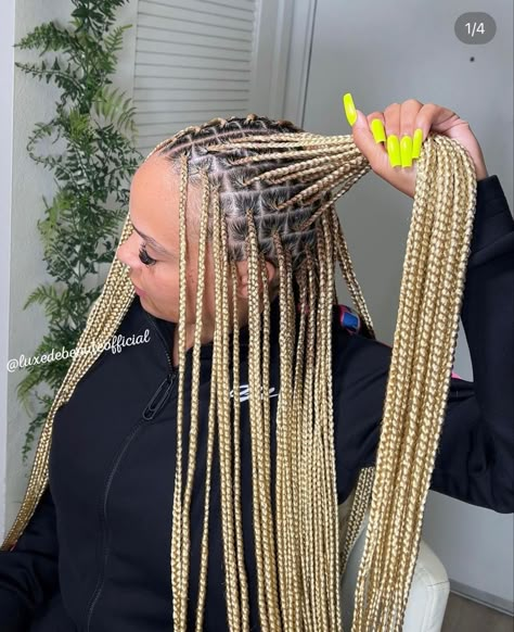 Holiday Braids, Color Braids, African Ladies, Stylish Naija, Blonde Box Braids, Quick Natural Hair Styles, Blonde Braids, Box Braids Hairstyles For Black Women, Cute Braided Hairstyles