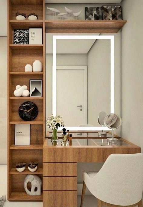 Dress Table Design, Dressing Table Ideas Bedroom, Aesthetic Dressing Table, Dressing Table Aesthetic, Dressing Table Design Bedrooms, Dressing Table Black, Vanity Ideas Bedroom, Clean Apartment, Wallpaper Clean