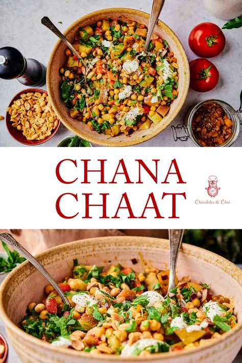 Chole Chaat Recipe, Channa Chat Recipe, Chana Chaat Recipe Pakistani, Indian Snacks Recipes Easy, Interesting Snacks, Channa Recipe, Chana Chaat Recipe, Chickpea Recipe, Chana Recipe