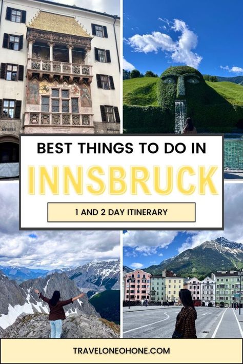 Best Things to Do in Innsbruck Austria (1 and 2 day Itinerary) Germany Vacation, Innsbruck Austria, European Destinations, Cable Car, Cancun Mexico, Innsbruck, Nature Trail, Europe Destinations, Beautiful Architecture