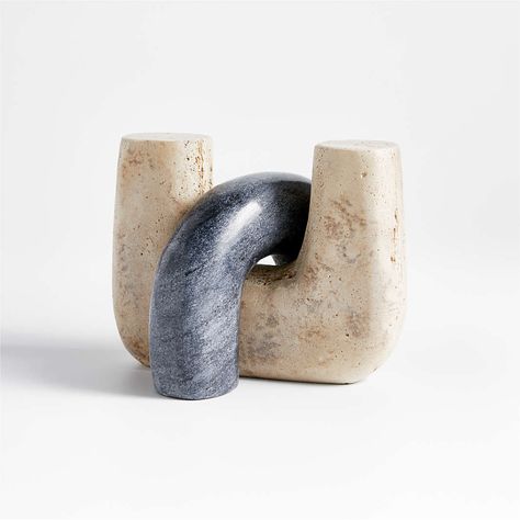 Stone Arches, Morden Art, Marble Bookends, Marble Accessories, Concrete Home, Stone Arch, Crate Barrel, Decorative Sculpture, Marble Art