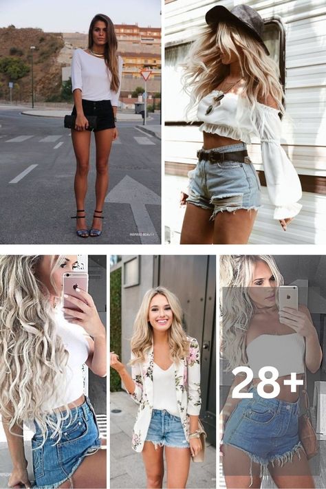 denim shorts
summer outfits Shorts And Boots Outfits Summer, Short Denim Shorts Outfit Summer, Short Denim Skirt Outfit Casual, Casual Denim Shorts Outfit, Denim Shorts Outfit Ideas, Shorts Casual Outfit, Denim Shorts Outfit Summer, Casual Shorts Outfit, Basic Summer Outfits