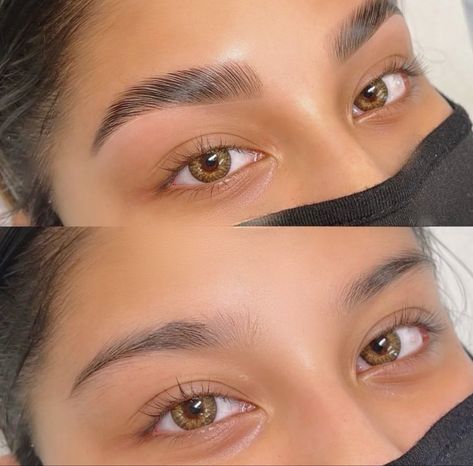 Tint And Laminate Brows, Lash Lift And Brow Lamination, Laminated Brows Before And After, Arched Brows, Natural Brow Lamination, Laminated Brows, Laminated Eyebrows, Brow Stylist, Arch Brows