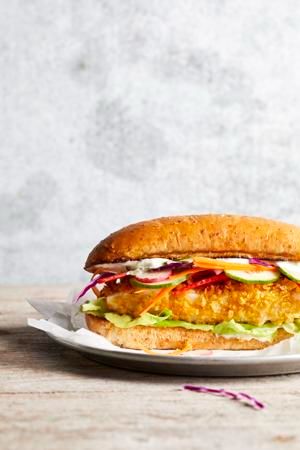 EatingWell: Skip frying, but keep all the crunch | Food-and-cooking | trib.com Cod Sandwich, Crispy Cod, Fish Sandwich Recipes, Breakfast Vegetables, High Protein Dinner, Fish Sandwich, Cod Recipes, Cooking With Olive Oil, Baked Fish