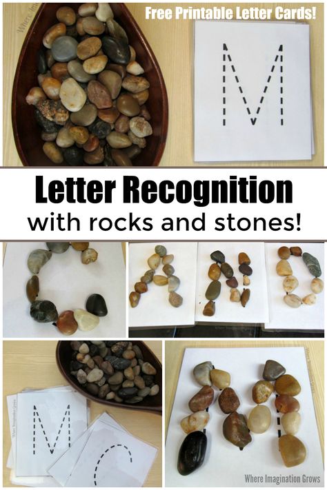 Nature Language Activities Preschool, Easy Provocations, Loose Parts Preschool, Abc Learning Games, Abc Learning, Loose Parts Play, Learn Letters, Abc Cards, Letter Recognition Activities