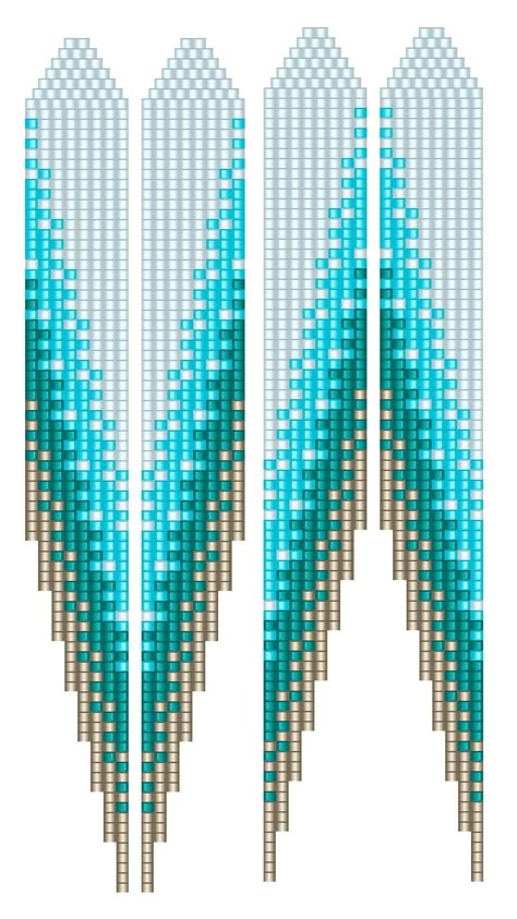 Beaded Earrings Template, Fringe Earring Pattern Free, Free Seed Bead Fringe Earring Patterns, Seed Bead Fringe Earrings Pattern, Beaded Earring Pattern, Beadwork Patterns Beading Techniques, Beaded Fringe Earrings Pattern, Bead Loom Earrings, Beaded Earrings Patterns Tutorial