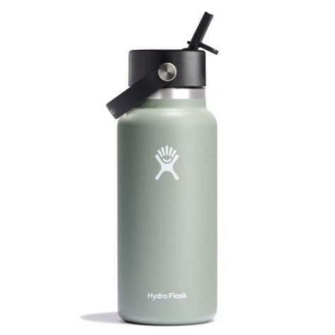 32 oz Wide Mouth with Flex Straw Cap - Agave Hydro Flask 40 Oz, Hydro Flask 32 Oz, Hydro Flask Water Bottle, Wide Mouth Water Bottle, Flask Water Bottle, Wide Mouth Bottle, Hydro Flask, Insulated Stainless Steel Water Bottle, Insulated Bottle