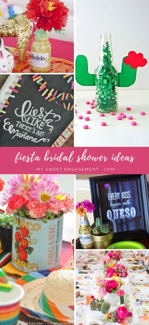 Get inspired with these Elegant Mexican Fiesta / Cinco de Mayo Themed Bridal Shower Ideas. // mysweetengagement.com // #bridalshower #bridalshowerideas #bridalshowerdecorations #bridalshowerthemes #mexicanparty #mexicanfiesta #cincodemayo Fiesta Bridal Shower Ideas, Brunch Table Decorations, Themed Bridal Shower Ideas, Mexican Fiesta Bridal Shower, Fiesta Table, Gold Letter Balloons, Margarita Bar, Fiesta Bridal Shower, Themed Bridal Shower