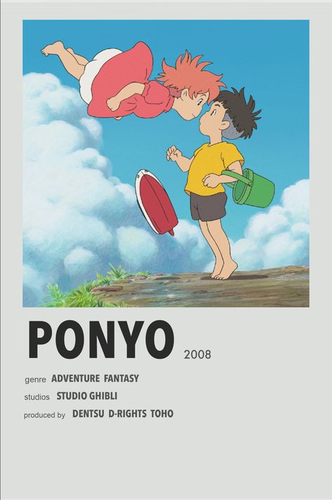 Ponyo minimal anime poster Minimal Anime Posters, Ponyo Posters, Studio Ghibli Movie Posters, Ponyo Aesthetic, Ponyo Anime, Best Family Halloween Costumes, Ghibli Poster, Posters Anime, Studio Ghibli Poster