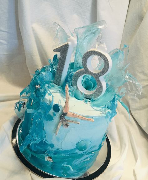 Water Birthday Cake Ideas Images (Pictures) Swimming Cakes Ideas, Water Birthday Cake, Water Cake, Swimming Cake, Birthday Cale, Birthday Dream, Wave Cake, Water Birthday, Shark Birthday Cakes