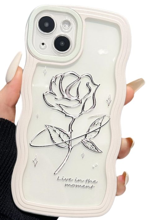 Good Gift For Best Friend, Iphone 15 Case Aesthetic, Iphone 15 Pro Max Case, Cute Phone Cases Aesthetic, Clear Phone Case Aesthetic, Iphone Cases Aesthetic, Phone Organisation, Aesthetic Phone Cases, Rose Flower Pattern