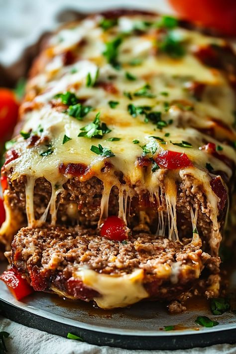 philly cheesesteak meatloaf Philly Cheesesteak Meatloaf, Chinese Meatloaf, Ground Beef Meatloaf Recipes, 5 Star Meatloaf Recipes, Salsa Meatloaf, Cheesesteak Meatloaf, Meatloaf Roll, Spicy Meatloaf, Ground Beef Meatloaf