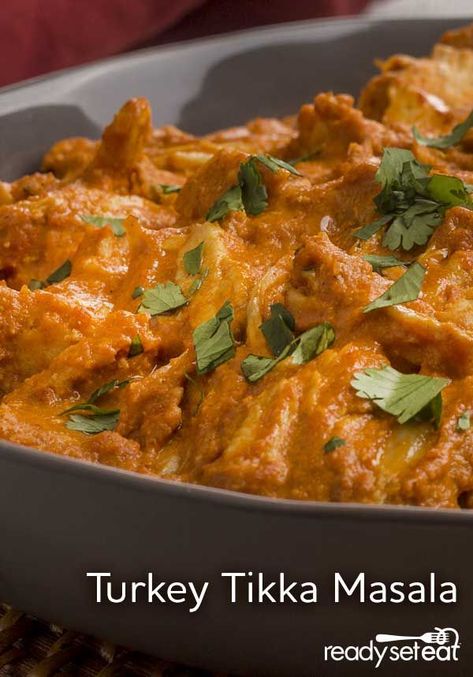 Indian Tikka Masala, Tikki Masala, Vegan Tikka Masala, Turkey Curry, Ready Set Eat, Shredded Turkey, Tikka Masala Recipe, Leftover Turkey Recipes, Fast Healthy Meals