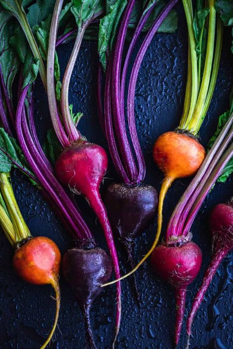 Sweet, earthy and caramelized baby beets are divinely paired with a tangy lemony tahini drizzle for an easy dish that’s just as perfect as a nourishing side as it is for a simple lunch or dinner! #beets #beetrecipes Vegetables Photography, Raw Beets, Photo Mood, Beet Recipes, Roasted Beets, Easy Dishes, Zucchini Recipes, Fruit And Veg, Beautiful Food