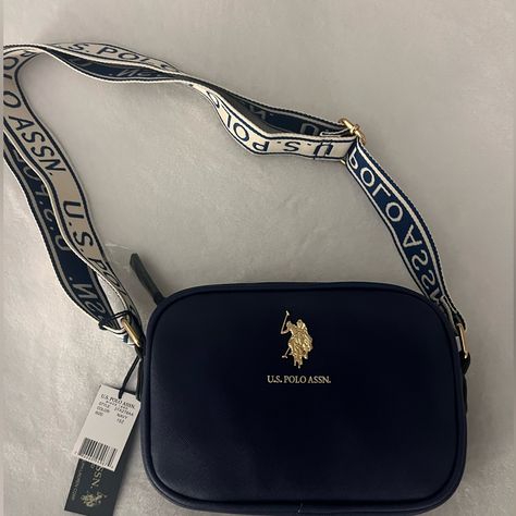 Brand New With Tags, Navy Us Polo Assn Crossbody Purse. Never Used, Still Has Packing Tissue Inside. Polo Bags Women, Us Polo Assn Bag, Crossbags Women, Polo Bag, Road Trips With Kids, Trips With Kids, Navy Purse, Dog Accesories, Travel Bag Essentials