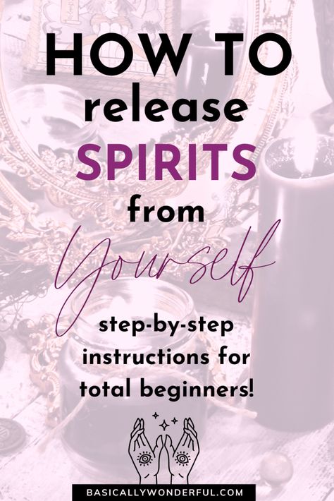 How to Tell If a Spirit Is Attached to You - Spirits In Your Home, Journal Meditation, Corps Éthérique, Bad Spirits, Dark Spirit, Meditation Spiritual, Wiccan Spell Book, Energy Healing Spirituality, Removing Negative Energy