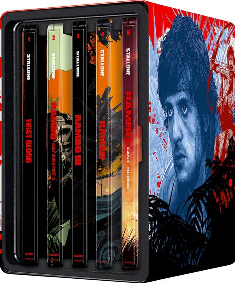 RAMBO 1-5 COMPLETE 4K BLU-RAY STEELBOOK SET (LIONSGATE) Rambo 4, Ip Man 4, 22 Jump Street, The Mask Of Zorro, Ray Price, John Rambo, 21 Jump Street, Ip Man, Blu Ray Movies