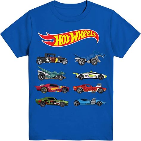 Cars Theme Birthday Party, Boy Car, Car Shirts, Boys Graphic Tee, Hot Wheels Cars, Theme Birthday, Boys Clothes Style, Boy Tees, 5th Birthday