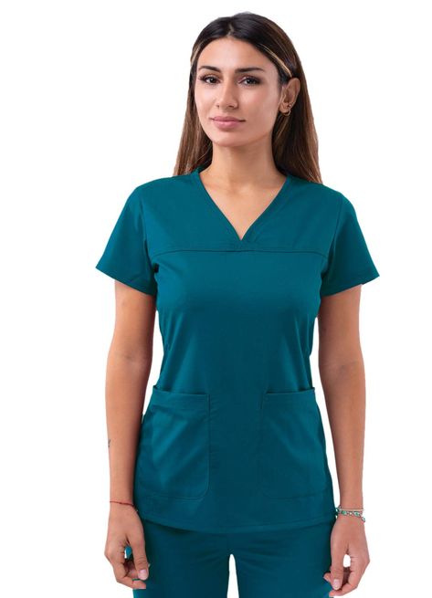 PRICES MAY VARY. PROFESSIONAL: Our PRO Collection Scrub Uniforms Are The Ideal Selection For Any Fashionable Nurse, Dental Assistant, Med & Nursing Students, Doctors, Hospital Workers And All Other Occupations In The Medical Field. With This Collection Experience A Elegant & Presentable Look While Being Comfortable & Equipped For Work! FIT & COMFORT: Offering A Tailored Fit With A Super Soft Stretch Performance Twill Fabric For Ease Of Movement. Experience Elegance And Comfortability With Our So Hospital Workers, Scrubs Uniform, Safety Clothing, Medical Uniforms, Fashion Mask, Scrub Sets, Dental Assistant, Princess Seam, Scrub Tops