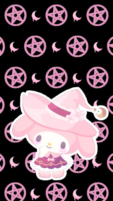 ℑ𝔤: 𝔬𝔧𝔬𝔰_𝔱𝔯𝔦𝔰𝔱𝔢𝔰_𝔲.𝔲 | Halloween | My Melody | Witch | Sanrio | Kawaii | Pink Kuromi Wallpaper Halloween, My Melody Halloween Wallpaper, Halloween Kawaii Wallpaper, Kuromi Halloween Wallpaper, Halloween My Melody, Sanrio Halloween Wallpaper, Lock Screen Wallpaper Pink, Witch Hello Kitty, Melody Widget