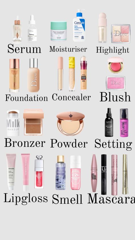 Make up routine Room Makeup, Makeup Beauty Room, Back To School Makeup, Preppy Makeup, Makeup Order, Simple Makeup Tips, Sephora Skin Care, Night Beauty, Makeup Help