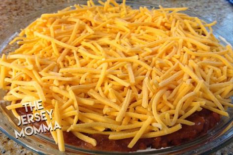 Easy Three Ingredient Chili Cheese Dip Recipe | The Jersey Momma Easy Chili Cheese Dip, Chili Dip Recipes, Chili Cheese Dip Recipes, Chili Cheese Dip, Best Dip Recipes, Cheese Dip Recipe, Chili Cheese Dips, Chili Dip, Easy Dip