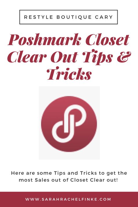 Closet Clear Out Poshmark Sign, Reselling Tips, Poshmark Tips, Coming Soon Sign, Cleaning Closet, Have A Day, Selling On Poshmark, Pinterest Logo, Money Saving Tips