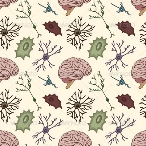 seamless pattern of the neurons and the brain, Scientific background Neuroscience Wallpaper Desktop, Neuroscience Wallpaper, Neurologist Aesthetic, Brain Background, Brain Pattern, Scientific Background, Calligraphy Art Quotes, Art Psychology, Biology Art