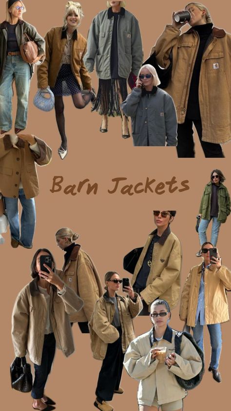 Barn Jacket Outfits 2024, Barn Coat Outfit, Carhartt Women Outfits, Barbour Jacket Women Outfit, Barn Jacket Outfits, Fringe Jacket Outfit, Woman Confidence, Carhartt Jacket Outfit, Barbour Jacket Women