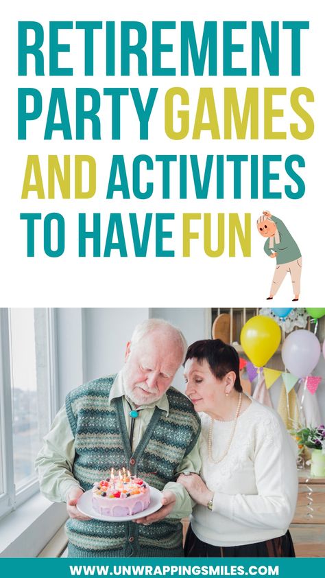 Retirement party games Retirement Home Activities Ideas, Games For Retirement Party, Retirement Home Activities, Retirement Party Games Funny, Retirement Party Games Activities, Retirement Party Games, High School Bucket List, Funny Dares, One Pun