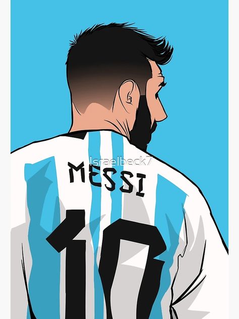 "Messi" Poster for Sale by Israelbeck7 | Redbubble Messi Canvas Painting Easy, Lionel Messi Art Drawings, Messi Acrylic Painting, Messi Watercolor, Leo Messi Painting, Messi Poster, Canvas Art Painting Abstract, Leonel Messi, Featured Art