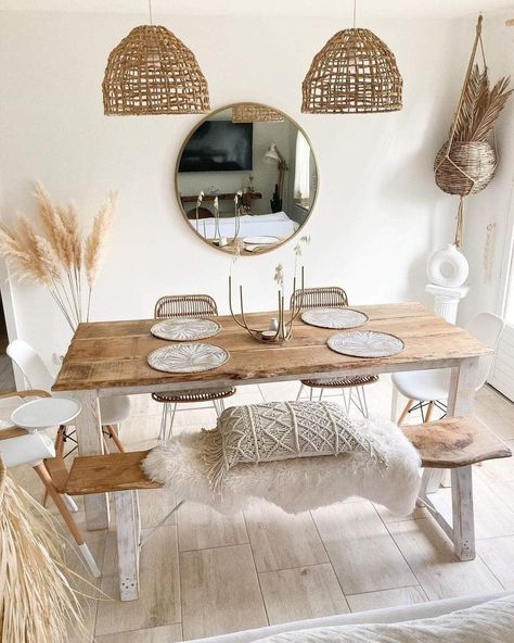 Boho Dining Room, House Interior Decor Ideas, Interior Kitchen, Cozy Room Decor, Bedroom Boho, Room Makeover Inspiration, Boho Interior, Decor Home Living Room, House Interior Decor