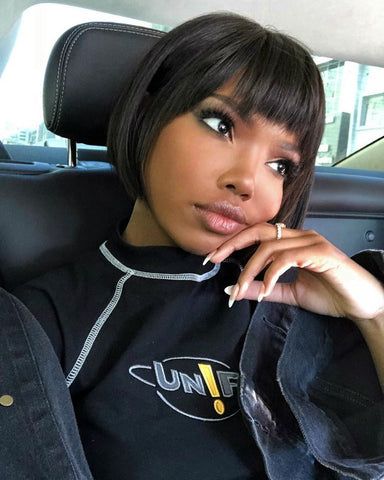 Short Weave Styles, 6x6 Closure Wig, Short Sew In Hairstyles, Short Sew In, Sew In Weave Hairstyles, Virgin Hair Color, Short Hair Inspiration, Short Bobs With Bangs, Colored Weave