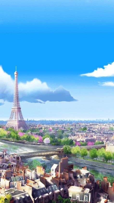 Maraculas Ladybug, Paris Background, Ladybug And Chat Noir, Mlb Wallpaper, City Paris, Ladybug Wallpaper, Paris Wallpaper, Miraculous Wallpaper, Miraculous Ladybug Wallpaper